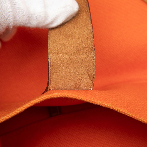 Pre-Loved Hermes Toile Etriviere Shopping Tote - Picture 5 of 8